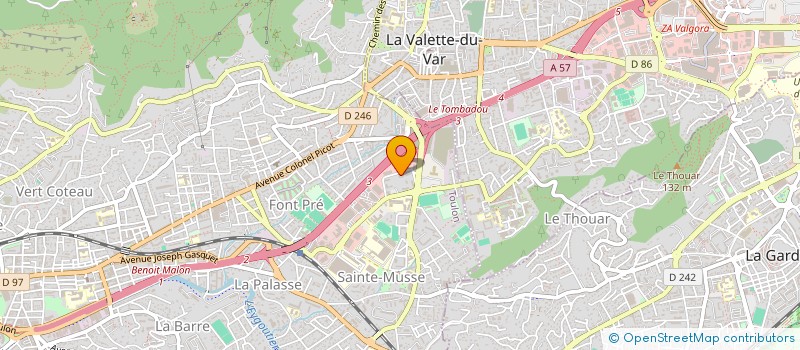localisation de l'entreprise MONSIEUR CHRISTOPHE DELANGLE à TOULON