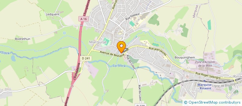 localisation de l'entreprise MONSIEUR CHRISTOPHE DELATTRE  BAZINGHEN