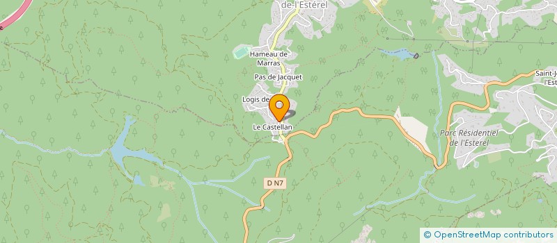 localisation de l'entreprise MONSIEUR CHRISTOPHE DELBOURG  LES ADRETS-DE-L'ESTEREL