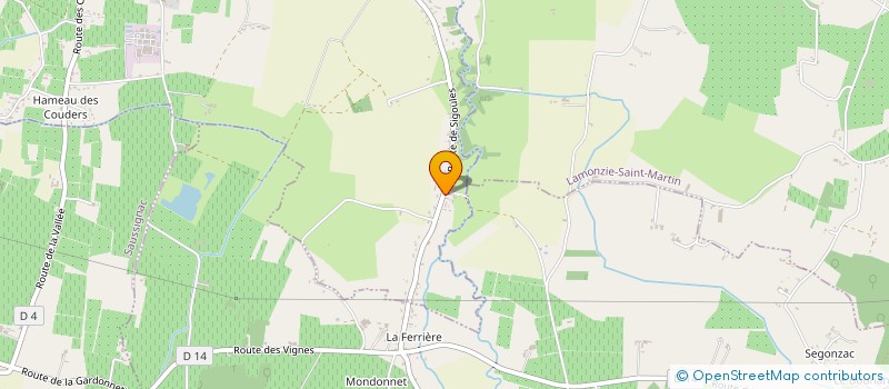 localisation de l'entreprise MONSIEUR CHRISTOPHE DELBREL  GARDONNE