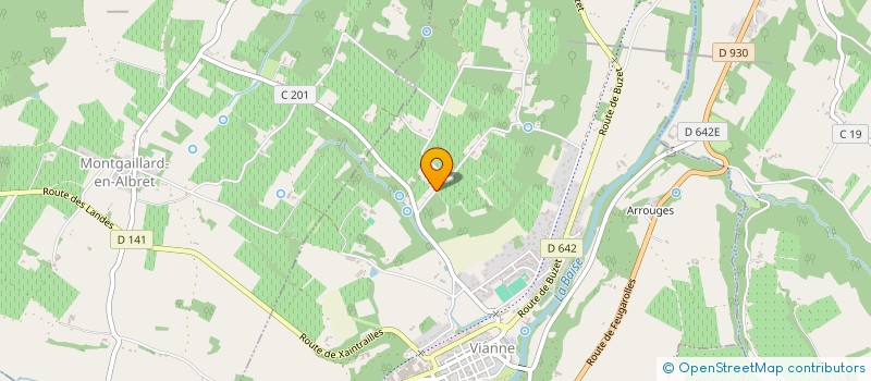 localisation de l'entreprise MONSIEUR CHRISTOPHE DELBREL  VIANNE