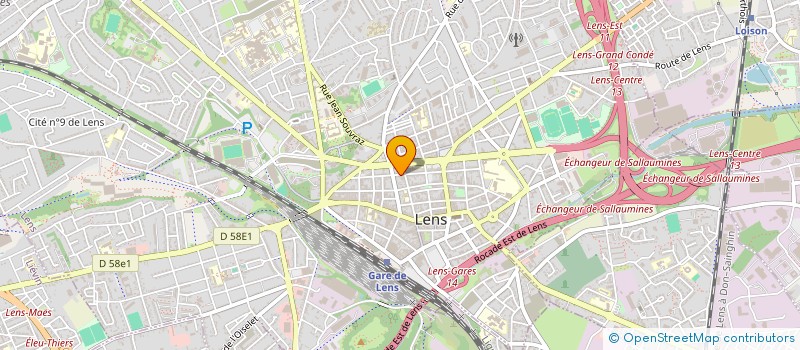 localisation de l'entreprise MONSIEUR CHRISTOPHE DELEDEUIL  LENS