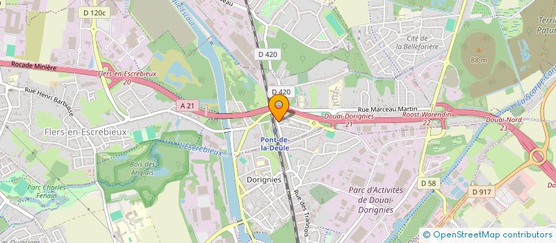 localisation de l'entreprise MONSIEUR CHRISTOPHE DELEZENNE  FLERS-EN-ESCREBIEUX