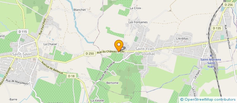 localisation de l'entreprise MONSIEUR CHRISTOPHE DELGADO  SAINT-YZAN-DE-SOUDIAC