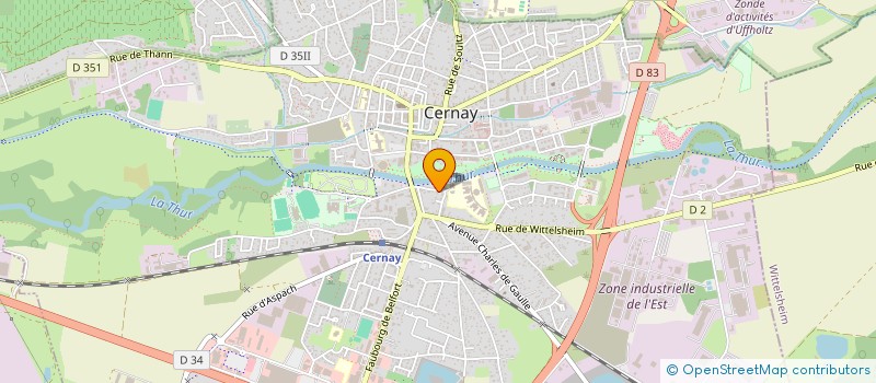 localisation de l'entreprise MONSIEUR CHRISTOPHE DELHAYE  MULHOUSE