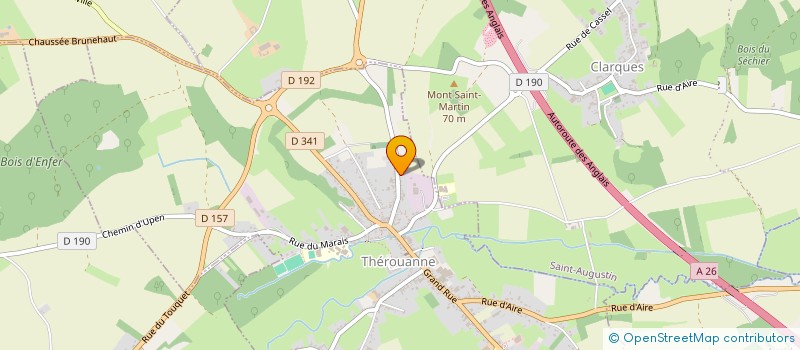 localisation de l'entreprise MONSIEUR CHRISTOPHE DELIN  THEROUANNE