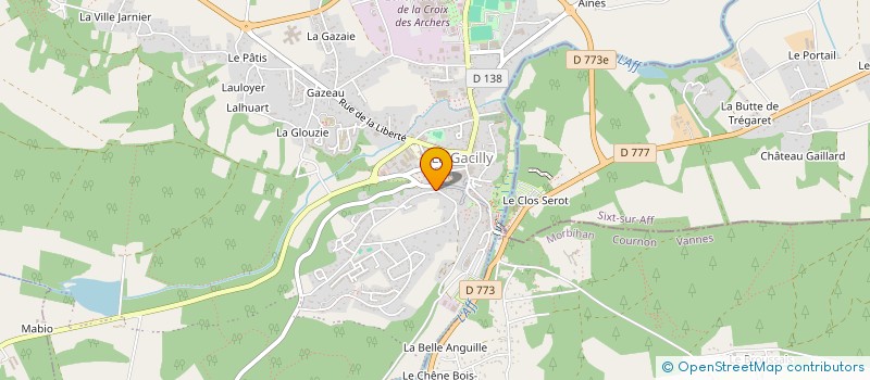 localisation de l'entreprise MONSIEUR CHRISTOPHE DELMAR  LA GACILLY