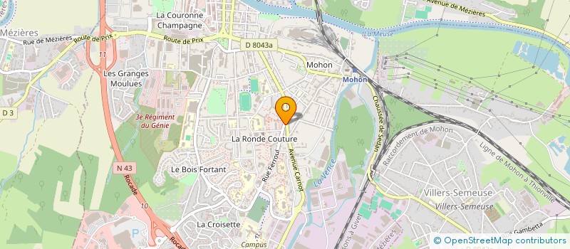 localisation de l'entreprise MONSIEUR CHRISTOPHE DELMOTTE  CHARLEVILLE-MEZIERES