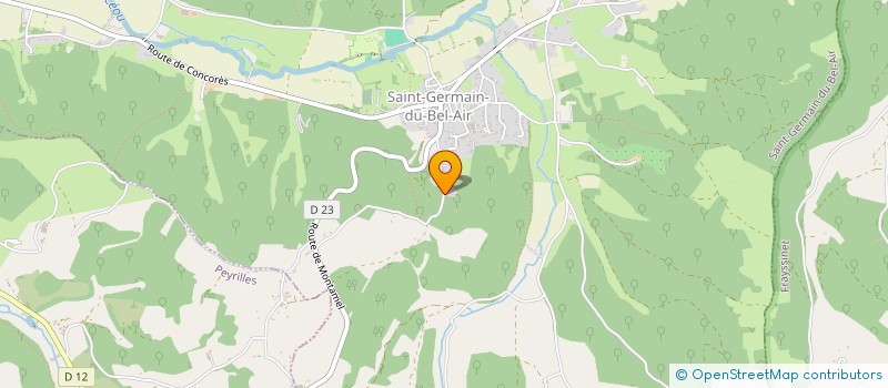 localisation de l'entreprise MONSIEUR CHRISTOPHE DELPECH  SAINT-GERMAIN-DU-BEL-AIR