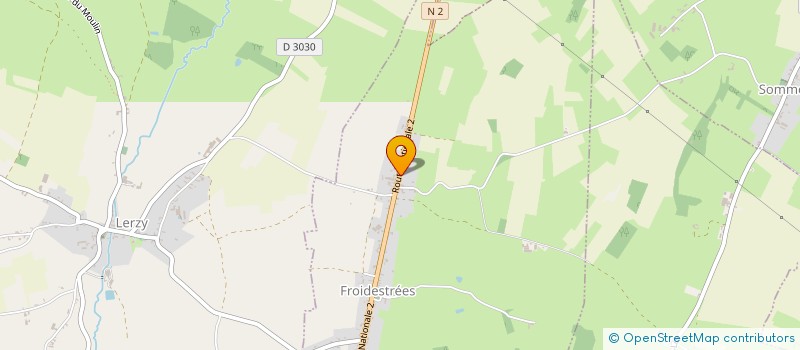 localisation de l'entreprise MONSIEUR CHRISTOPHE DELPLANCHE  FROIDESTREES