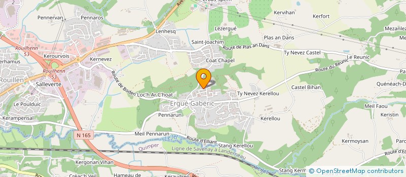 localisation de l'entreprise MONSIEUR CHRISTOPHE DELSAUX  ERGUE-GABERIC