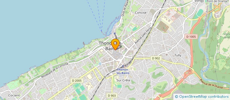 localisation de l'entreprise MONSIEUR CHRISTOPHE DEMESURE à THONON-LES-BAINS