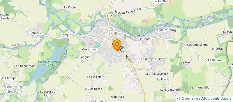 localisation de l'entreprise MONSIEUR CHRISTOPHE DEMEURE à EVRAN