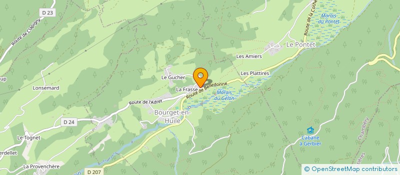 localisation de l'entreprise MONSIEUR CHRISTOPHE DENIS PIE GUILLARD  BOURGET-EN-HUILE