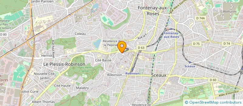 localisation de l'entreprise MONSIEUR CHRISTOPHE DENNEBOUY  LE PLESSIS-ROBINSON