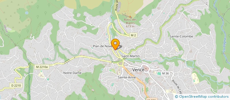 localisation de l'entreprise MONSIEUR CHRISTOPHE DENTAUD  VENCE