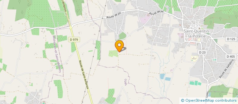 localisation de l'entreprise MONSIEUR CHRISTOPHE DEPARIS  SAINT-QUENTIN-LA-POTERIE