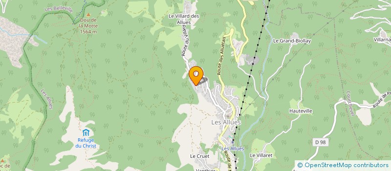 localisation de l'entreprise MONSIEUR CHRISTOPHE DEPOILLY  LES ALLUES