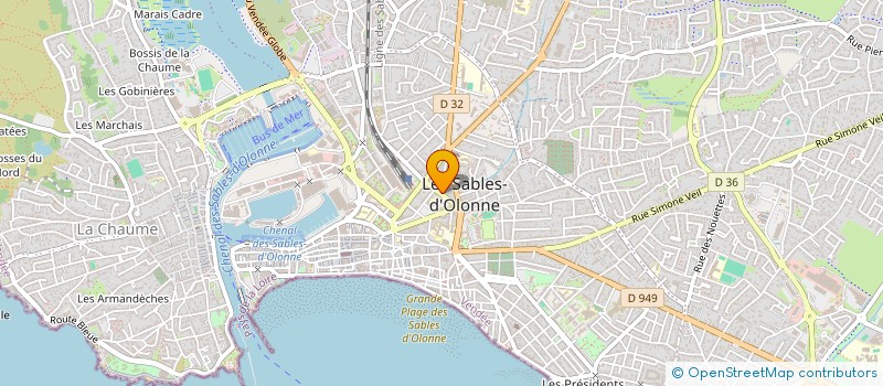 localisation de l'entreprise MONSIEUR CHRISTOPHE DEROUET à LES SABLES D'OLONNE