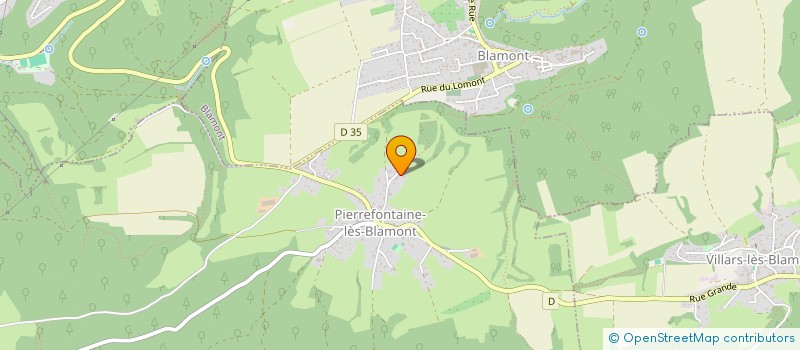 localisation de l'entreprise MONSIEUR CHRISTOPHE DERVIEUX  PIERREFONTAINE-LES-BLAMONT