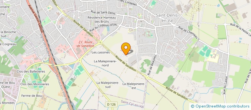 localisation de l'entreprise MONSIEUR CHRISTOPHE DESBOIS à SAINT-DENIS-EN-VAL