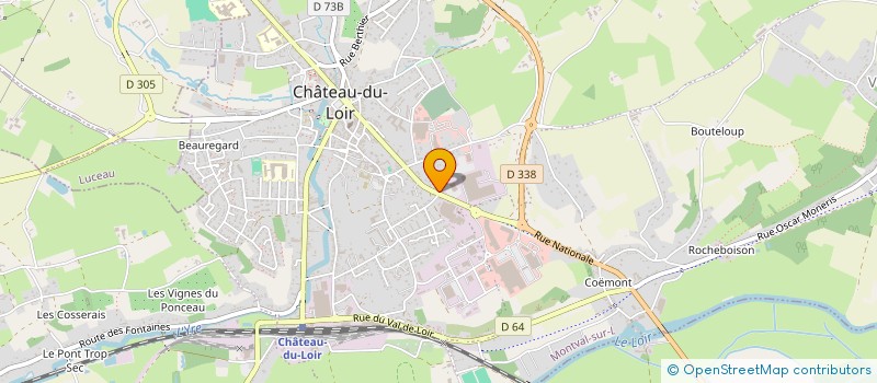 localisation de l'entreprise MONSIEUR CHRISTOPHE DESCHAMBRES  MONTVAL-SUR-LOIR