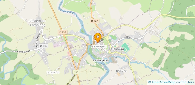 localisation de l'entreprise MONSIEUR CHRISTOPHE DESCHAMPS  NAVARRENX