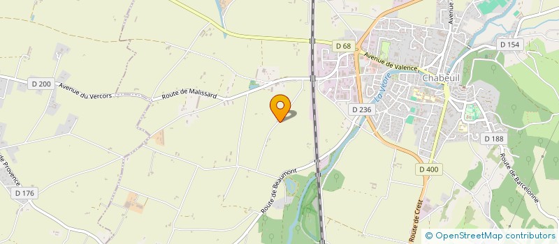 localisation de l'entreprise MONSIEUR CHRISTOPHE DESCOMBES à CHABEUIL