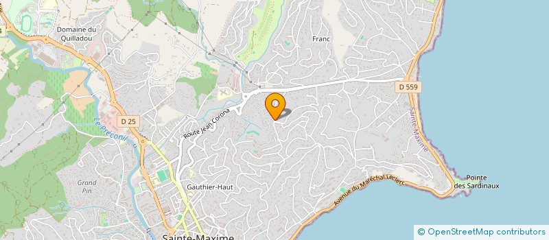 localisation de l'entreprise MONSIEUR CHRISTOPHE DESGRUGILLERS à SAINTE-MAXIME