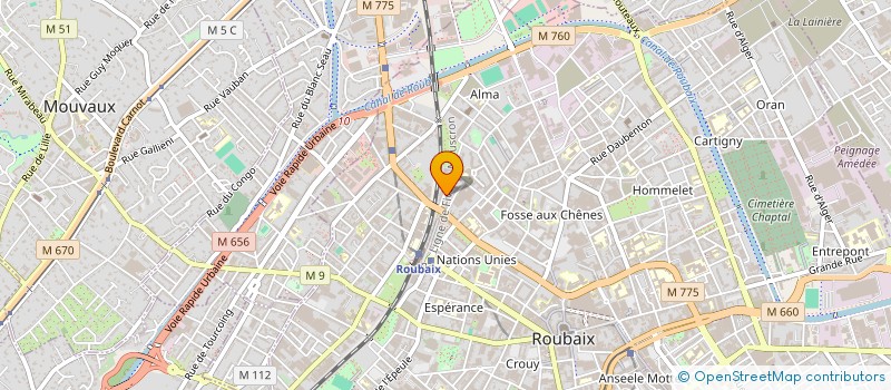 localisation de l'entreprise MONSIEUR CHRISTOPHE DESMETTRE  ROUBAIX