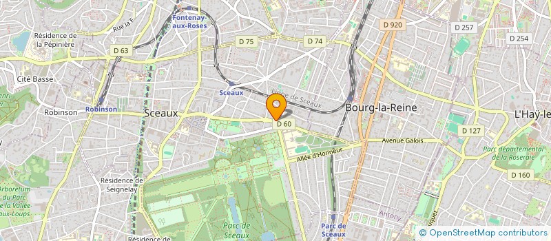 localisation de l'entreprise MONSIEUR CHRISTOPHE DESPERIES  SCEAUX