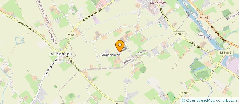 localisation de l'entreprise MONSIEUR CHRISTOPHE DESTOMBES à QUESNOY-SUR-DEULE