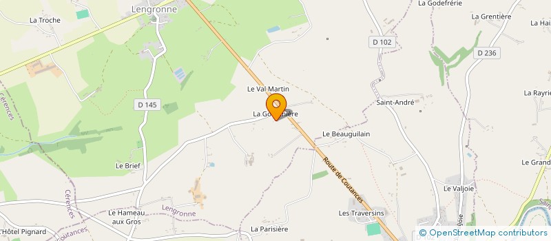 localisation de l'entreprise MONSIEUR CHRISTOPHE DESVALLEES à MONTAIGU-LES-BOIS