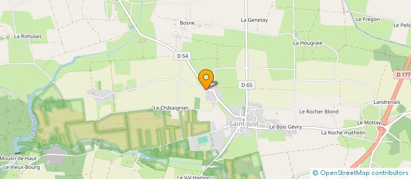 localisation de l'entreprise MONSIEUR CHRISTOPHE DETAIN  SAINT-JUST