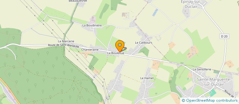 localisation de l'entreprise MONSIEUR CHRISTOPHE DEVAUX  SAINTE-MARGUERITE-SUR-DUCLAIR