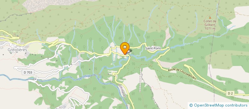 localisation de l'entreprise MONSIEUR CHRISTOPHE DEVAYE  GREOLIERES