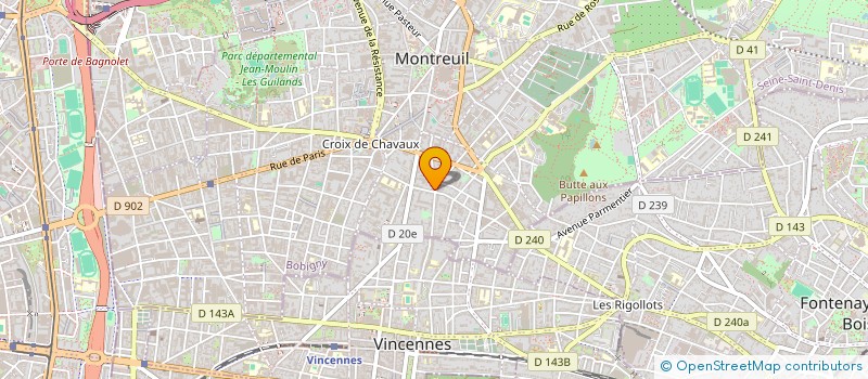 localisation de l'entreprise MONSIEUR CHRISTOPHE DHAZE à MONTREUIL