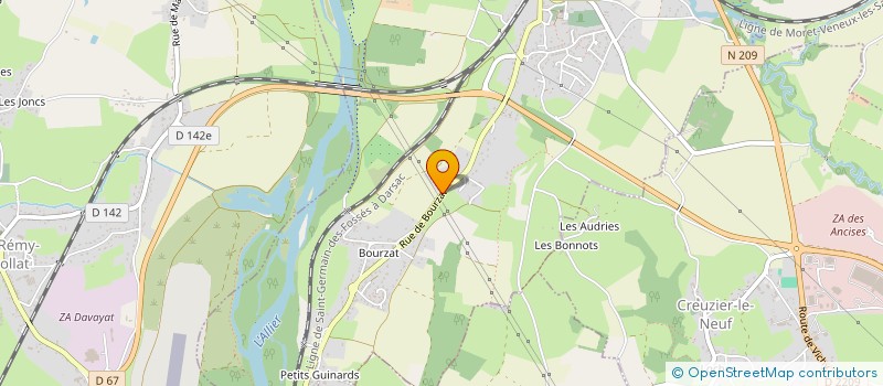 localisation de l'entreprise MONSIEUR CHRISTOPHE DHERAT  SAINT-GERMAIN-DES-FOSSES