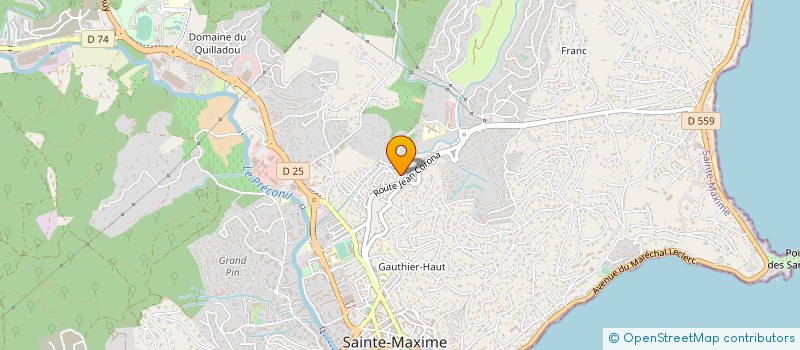 localisation de l'entreprise MONSIEUR CHRISTOPHE DIGNANI à SAINTE-MAXIME