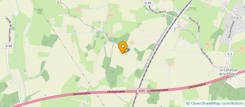 localisation de l'entreprise MONSIEUR CHRISTOPHE DJIBRE  COULANS-SUR-GEE