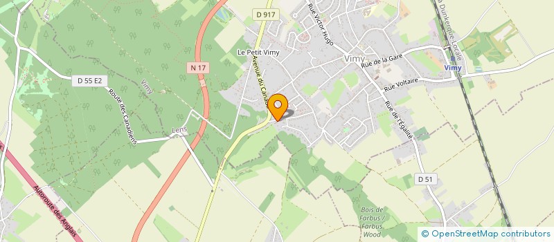 localisation de l'entreprise MONSIEUR CHRISTOPHE DOLINSKI  VIMY