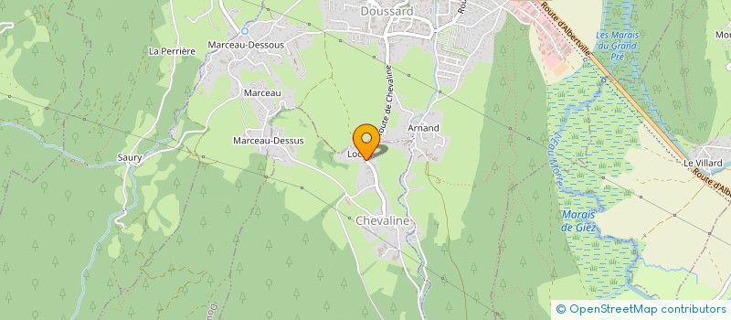 localisation de l'entreprise MONSIEUR CHRISTOPHE DOMENGE-CHENAL  CHEVALINE