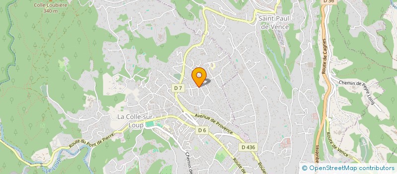 localisation de l'entreprise MONSIEUR CHRISTOPHE DONATI  LA COLLE-SUR-LOUP