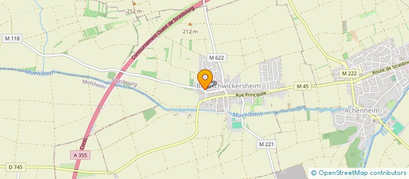 localisation de l'entreprise MONSIEUR CHRISTOPHE DONETTI  BREUSCHWICKERSHEIM