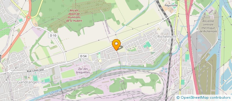 localisation de l'entreprise MONSIEUR CHRISTOPHE DONNER  GANDRANGE