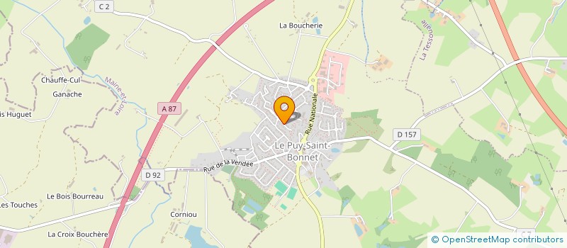 localisation de l'entreprise MONSIEUR CHRISTOPHE DORE à CHOLET