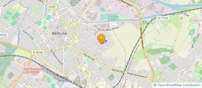 localisation de l'entreprise MONSIEUR CHRISTOPHE DOUAY à BETHUNE