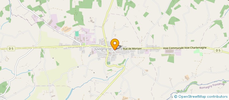 localisation de l'entreprise MONSIEUR CHRISTOPHE DOUBLET  JUVIGNY LES VALLEES