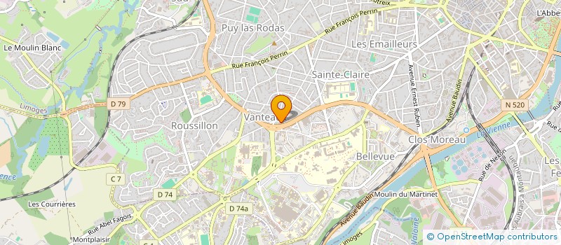 localisation de l'entreprise MONSIEUR CHRISTOPHE DOUMECQ à LIMOGES