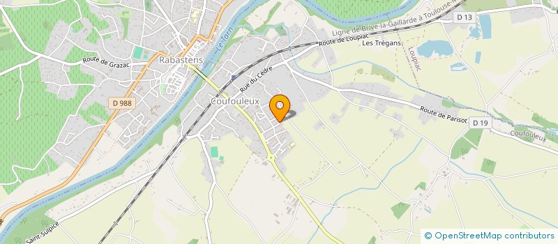 localisation de l'entreprise MONSIEUR CHRISTOPHE DOUMENJOU  COUFOULEUX